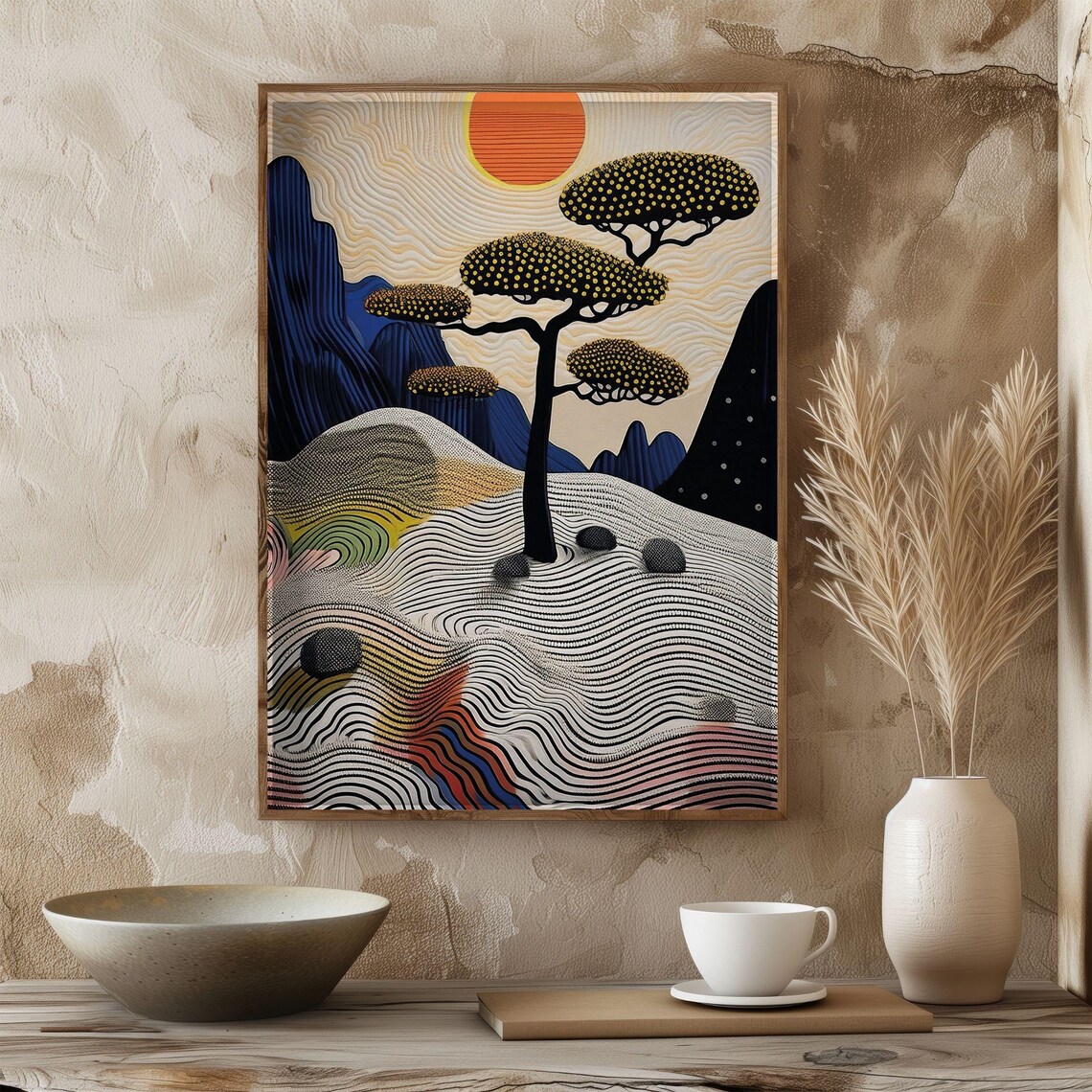 Abstract Landscape, Modern Nature Art Print