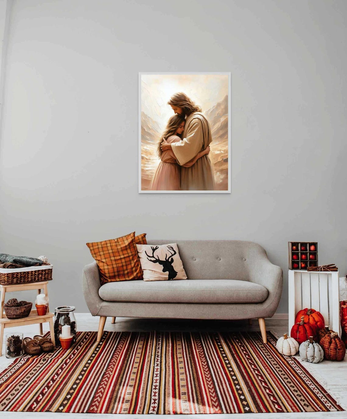 Hug Of Love Christian Wall Art Jesus Hugging Woman Jesus Prints Lds Art Bible Art Christian Art Picture Of Christ Jesus Art - Image 4