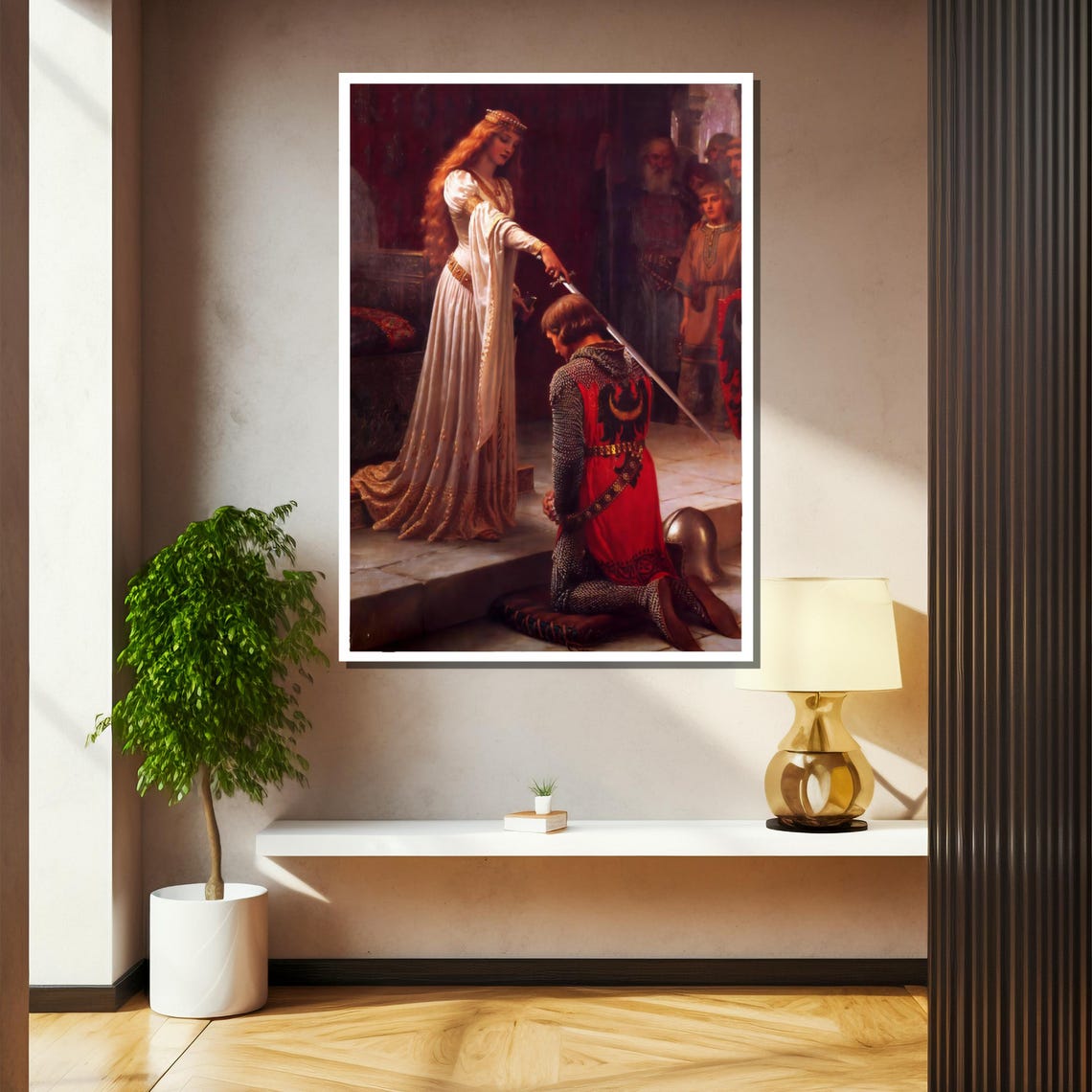Edmund Blair Leighton The Accolade Knighting Ceremony Poster - Image 2