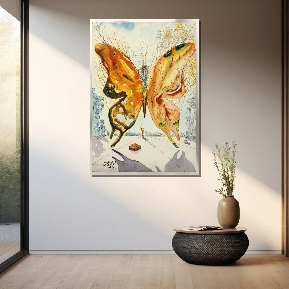 Salvador Dali Venus Butterfly Surrealist Golden Wings Poster - Image 3