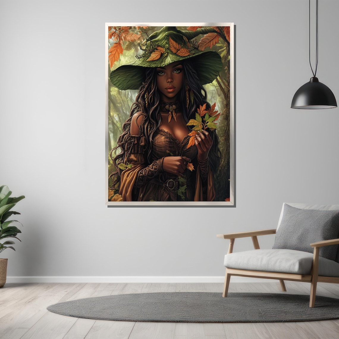 Herbal Witch Painting Mystical And Elegant Gift For Fantasy And Art Enthusiasts - Image 3