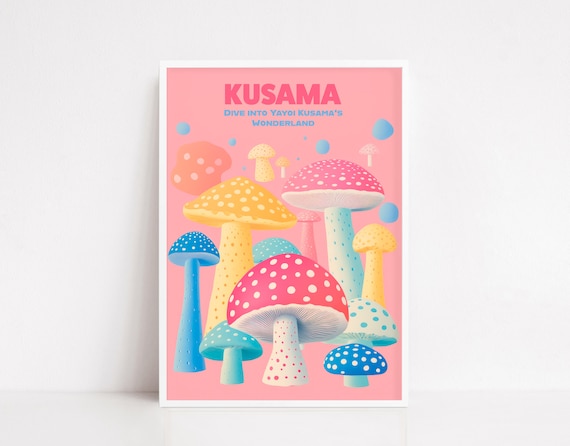 Yayoi Kusama Pumpkin Exhibition Art Print