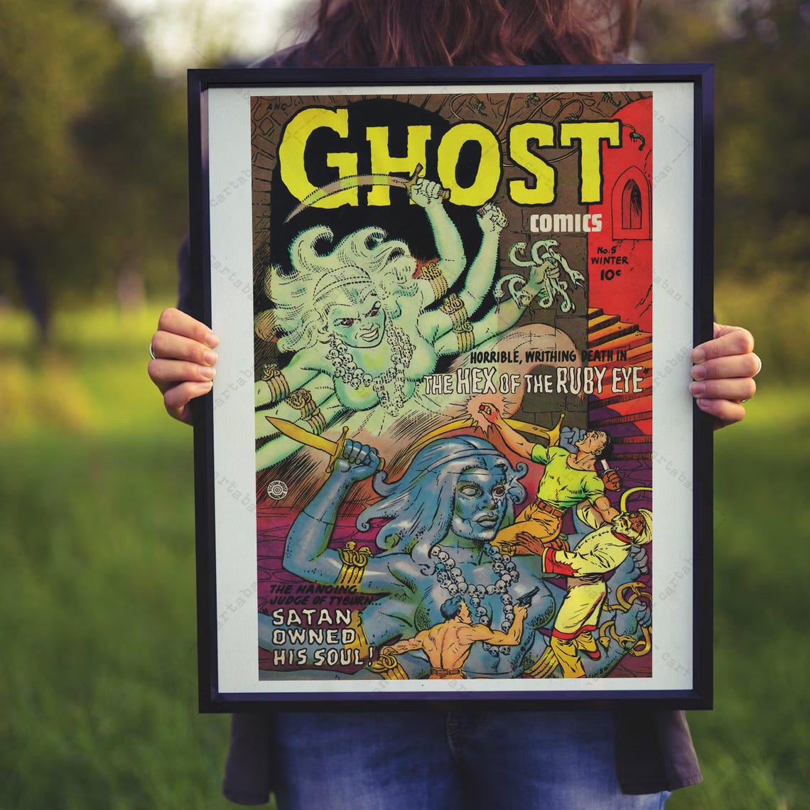 Ghost Comics No 5 Cover Winter Horror Comic Hex Of The Ruby Eye Poster - Image 3