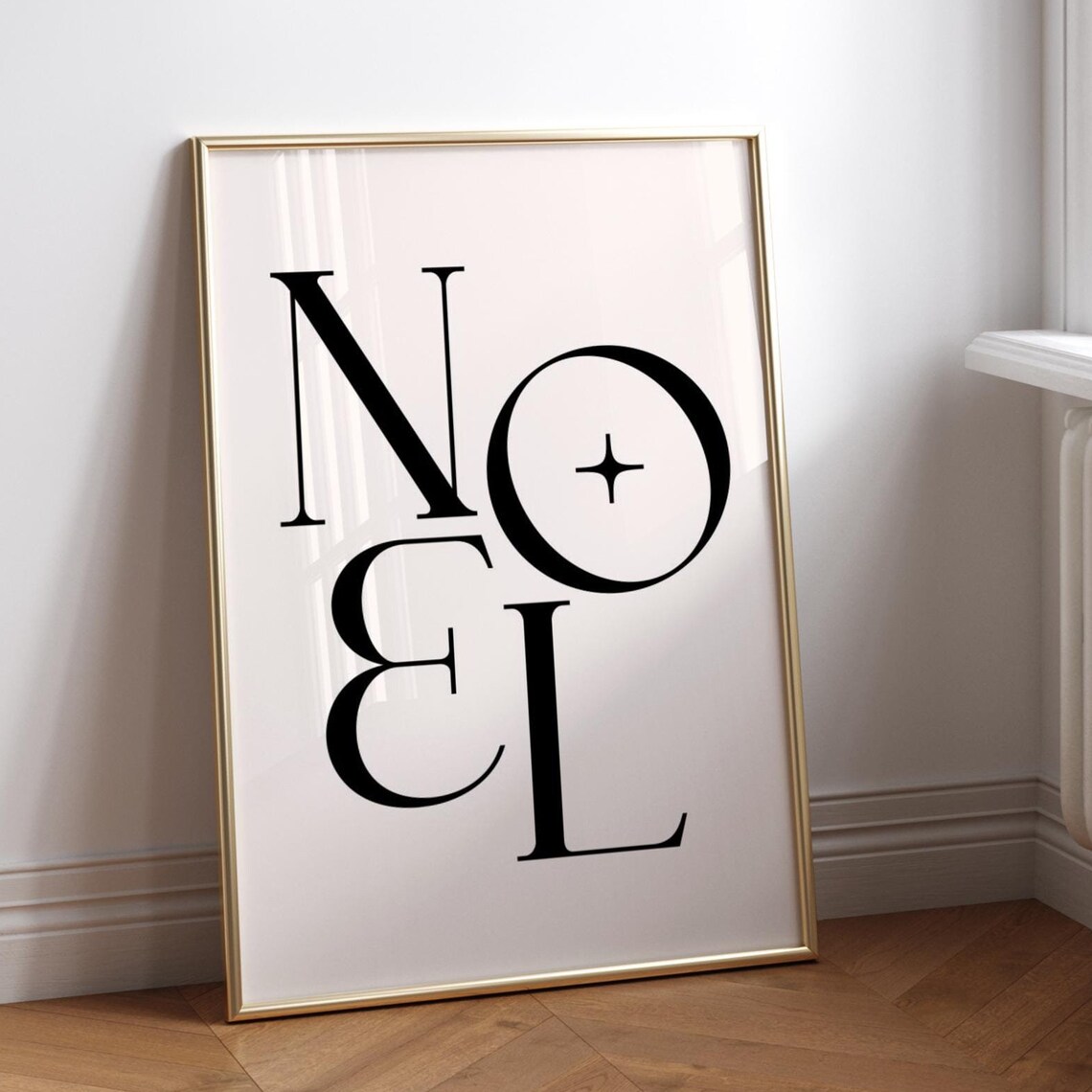 Noel Trendy Christmas Typography Art Print - Image 4