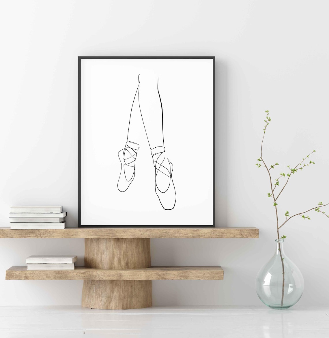 Minimalist Ballerina Line Art, Ballet Dancer Art Print - Image 4