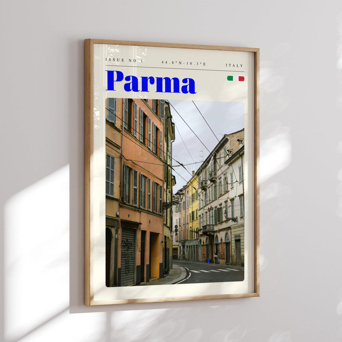 Parma Italy Historic Street Old Town Architecture Travel Poster - Image 2