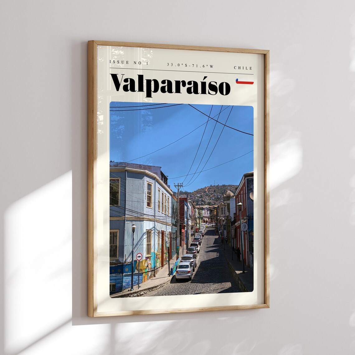 Valparaiso Chile Colorful Hillside Street Photography Travel Poster - Image 2