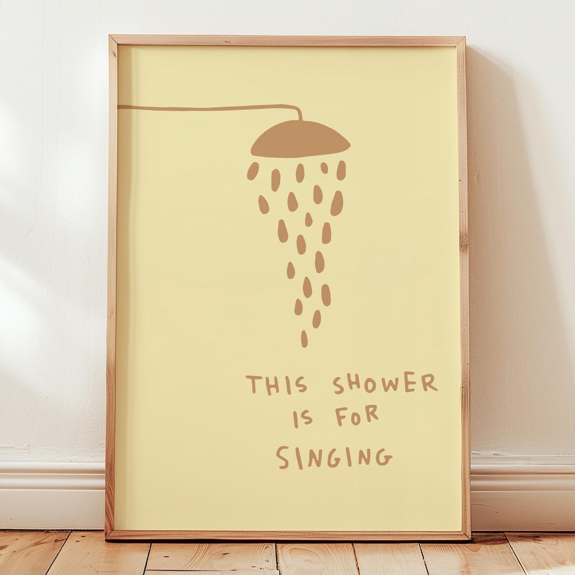Minimalist Bathroom Wall Art Funny Quote Print