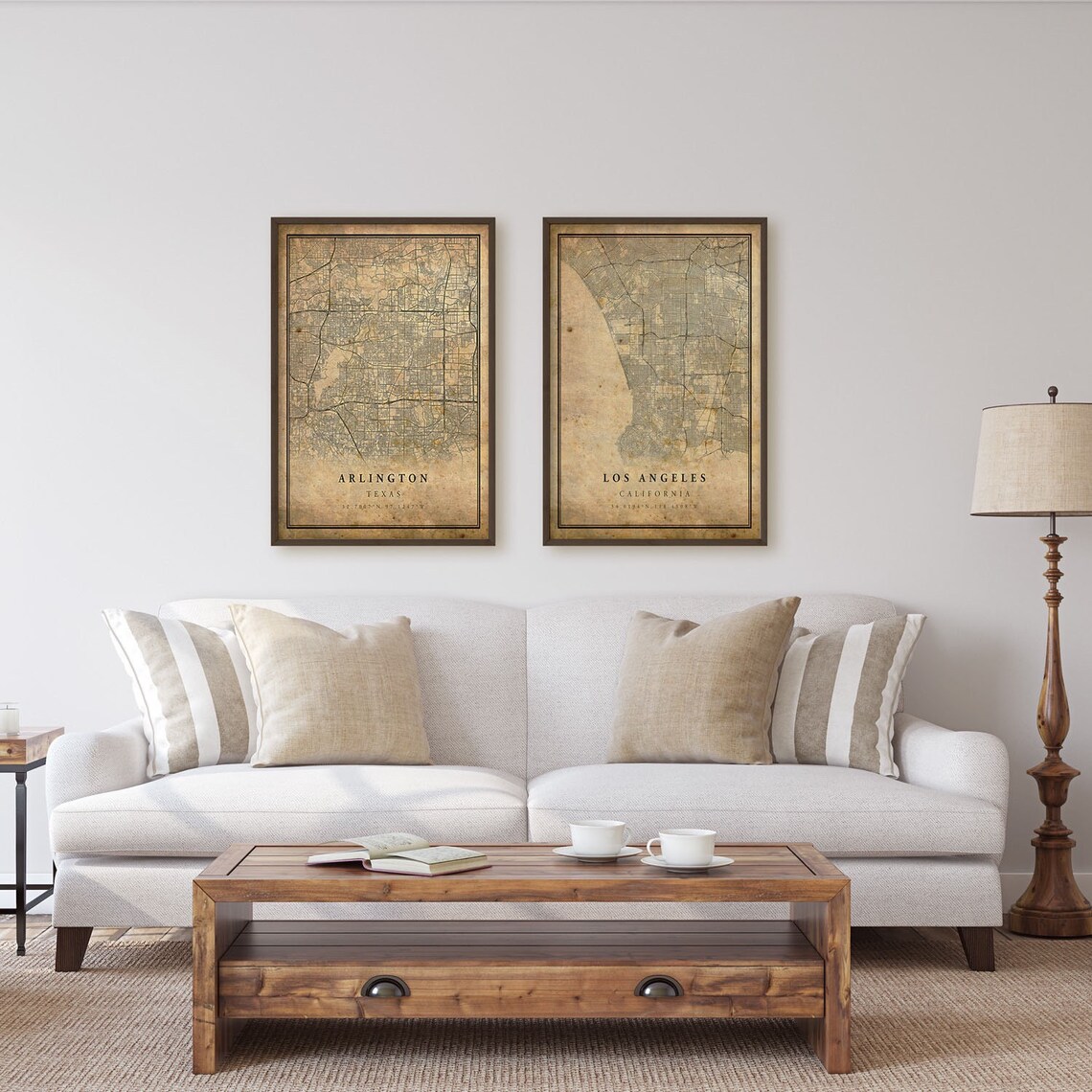 Arlington Vintage Map Poster, Antique Rustic Travel Poster - Image 4