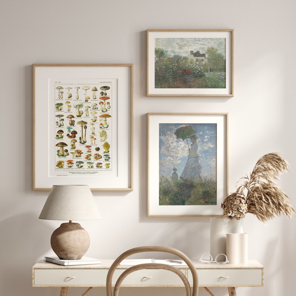 Vintage Botanical Mushroom Art, Kitchen Decor Print - Image 2