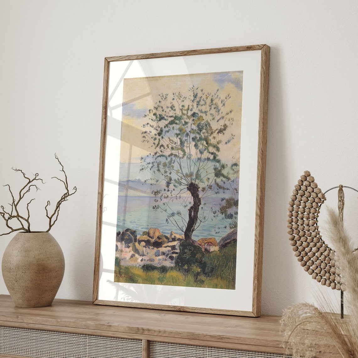 Willow Tree By The Lake Ferdinand Hodler 1890 Fine Art Reproduction Wall Decor Post Impressionism Housewarming C16 1061 - Image 4