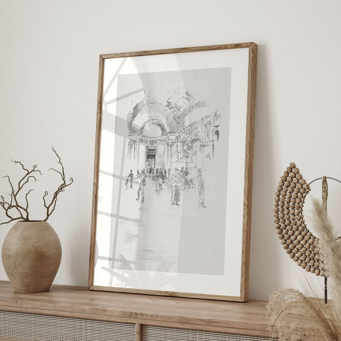 Vintage Architecture Line Art Art Print - Image 4