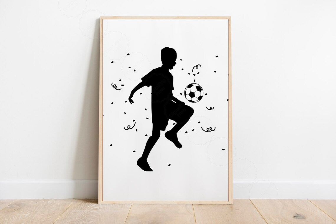 Soccer Wall Art for Boys Room, Soccer Print - Image 2