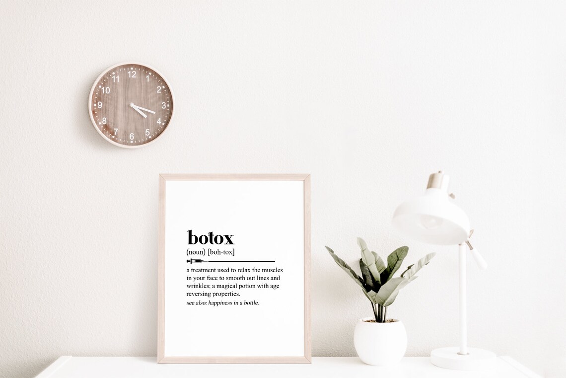Botox Definition Dictionary Art Print Aesthetic Clinic Decor Nurse Gift Funny - Image 2