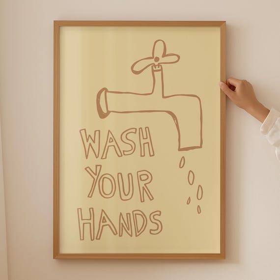 Minimalist Bathroom Wall Art Funny Kids Quote