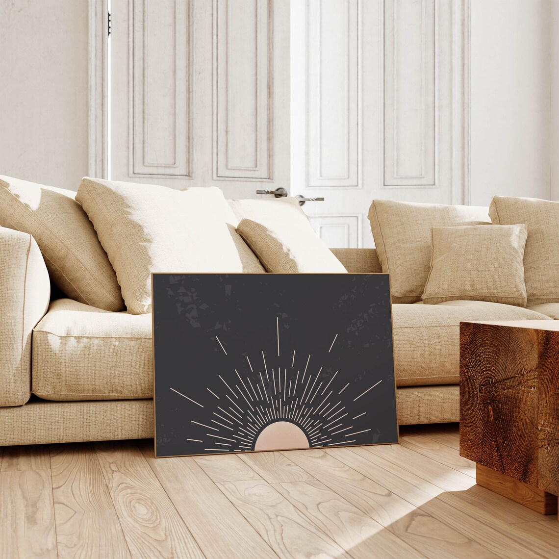 Sunrise Boho Mid-Century Minimal Art Print - Image 5