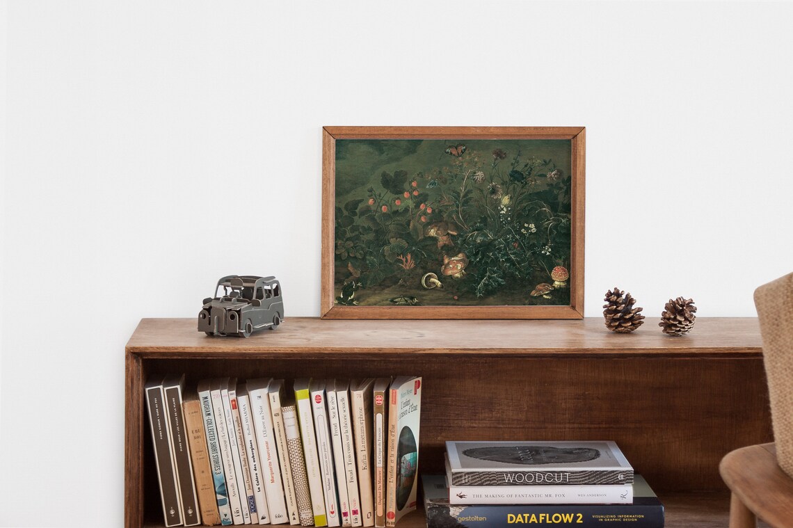 Moody Botanical Cottagecore Nursery Art Print - Image 2