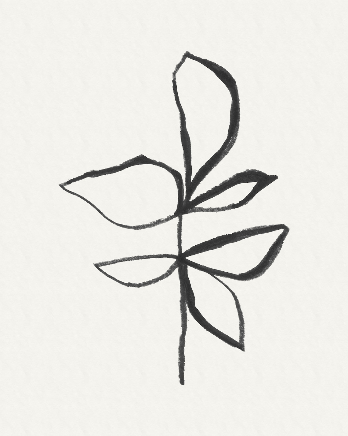Minimal Flower Line Art Art Print, Vintage Botanical - Image 2