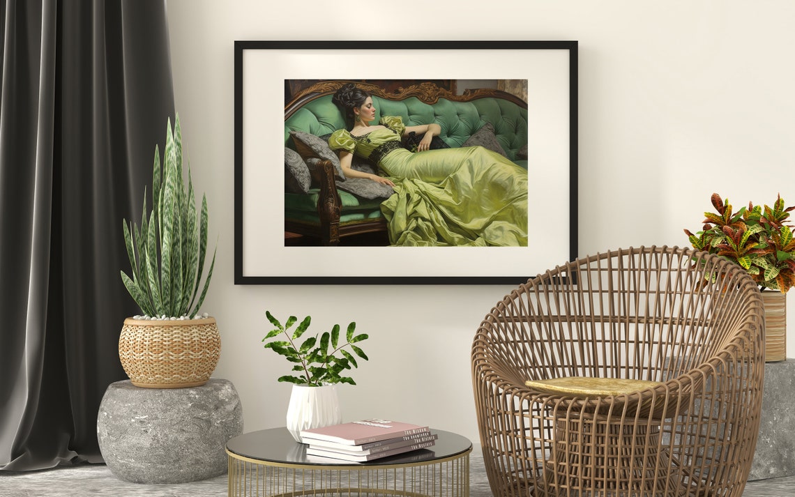 Altered Wall Art Victorian Wall Art Moody Wall Decor Woman Portrait Wall Art Eclectic - Image 3