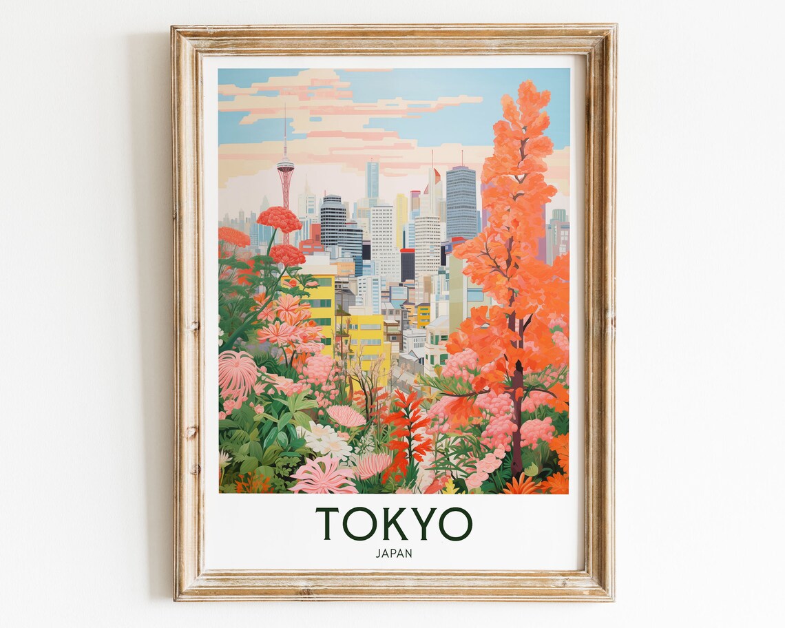 Tokyo Travel Poster, Modern City Art Print - Image 3