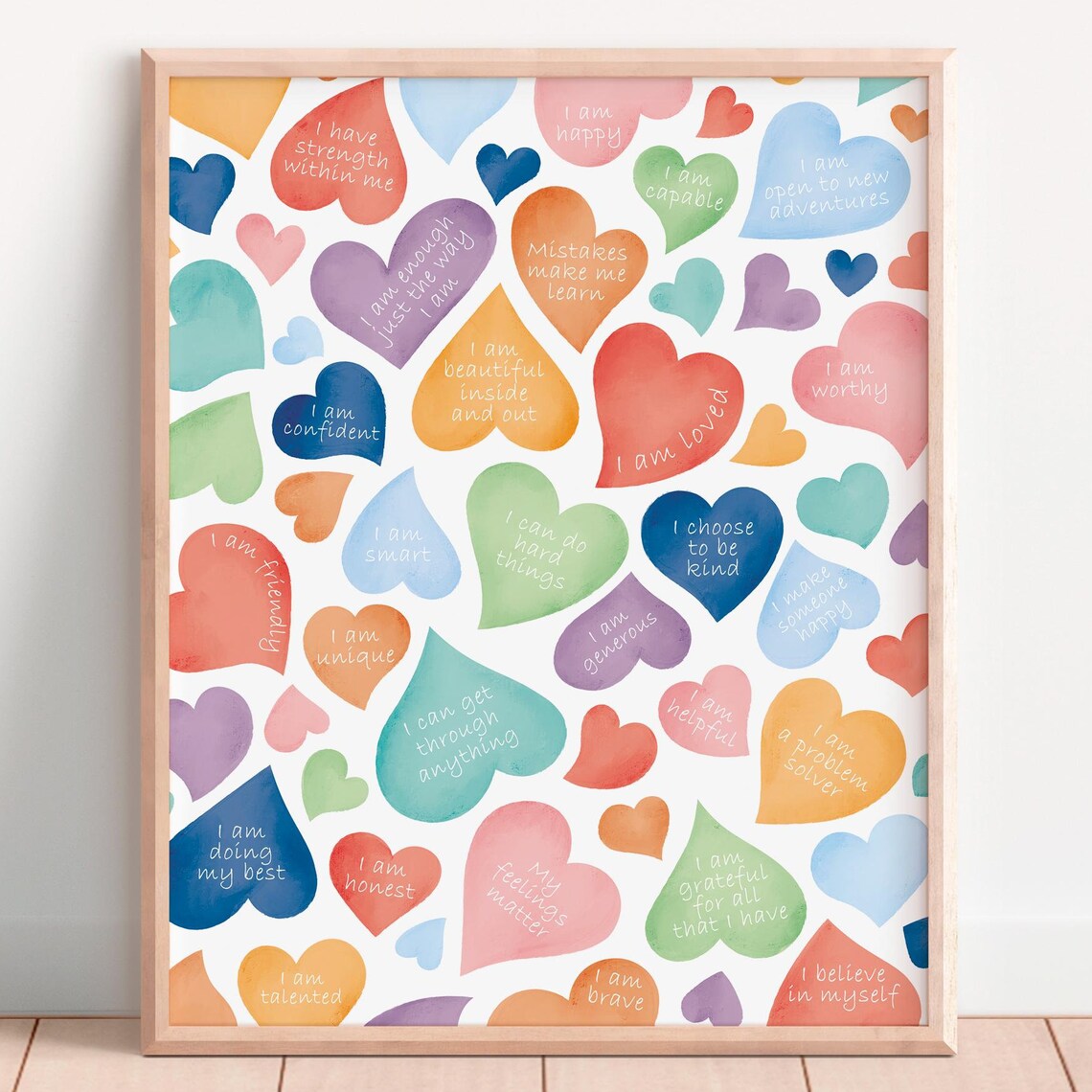 Daily Affirmation Poster, Therapy Office Decor