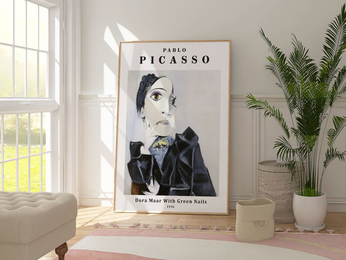 Pablo Picasso Dora Maar Portrait, Cubist Art Print - Image 3