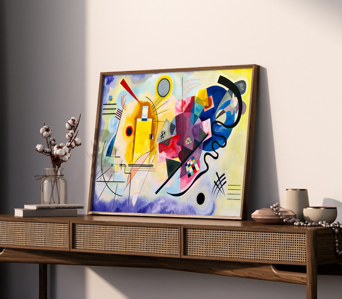 Kandinsky-Inspired Abstract Art Print, Modern Geometric - Image 2