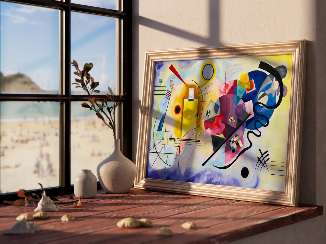 Kandinsky-Inspired Abstract Art Print, Modern Geometric - Image 3