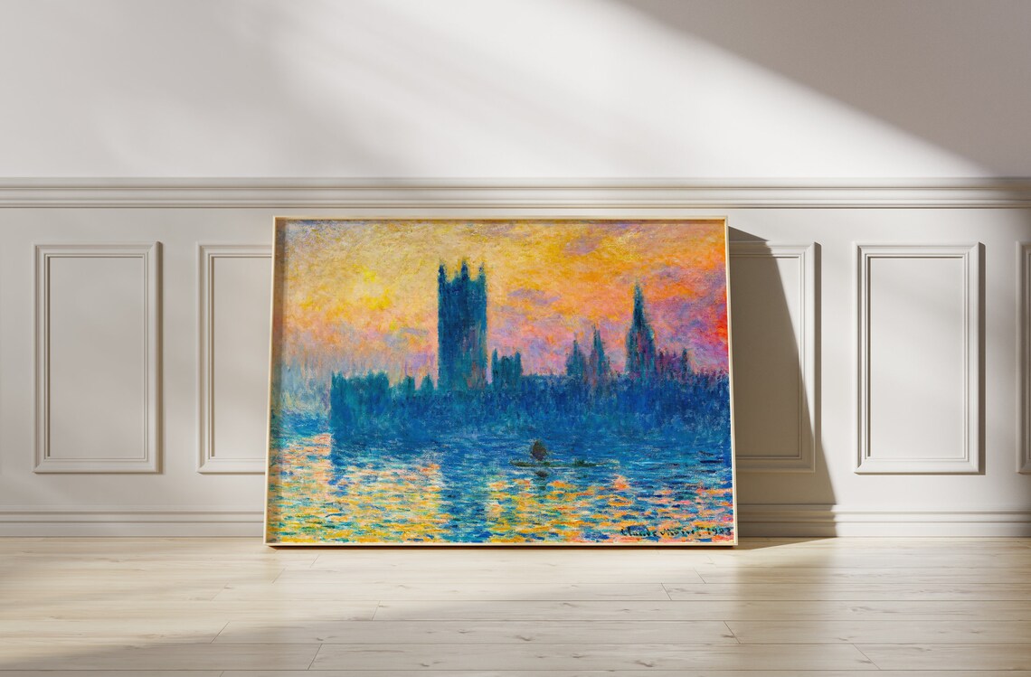 Claude Monet House of Parliament Sunset Art Print - Image 4