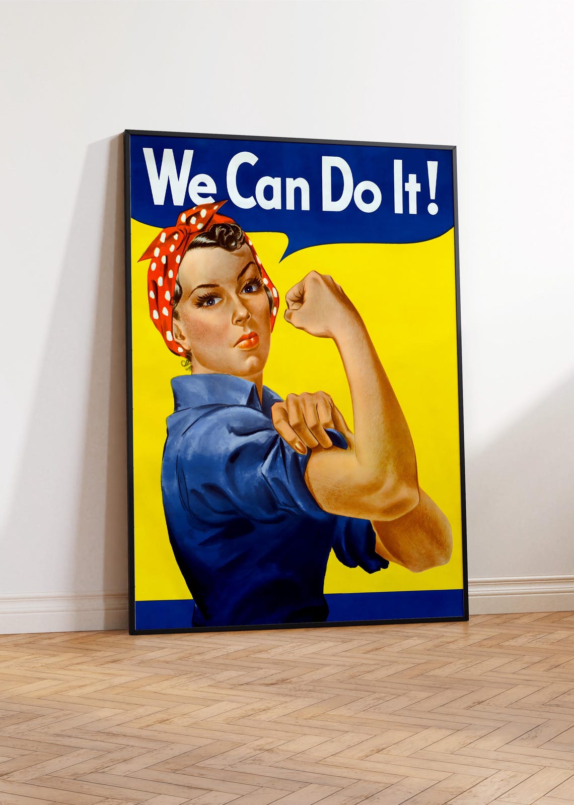 We Can Do It Rosie The Riveter Vintage Iconic WWII Feminist Poster - Image 3