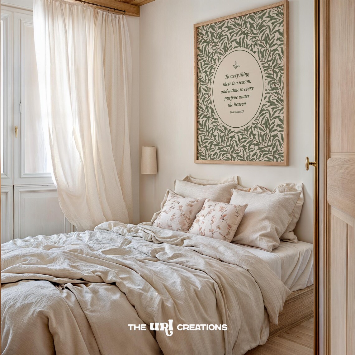 Ecclesiastes 3:1 Vintage Scripture Art Print - Image 3