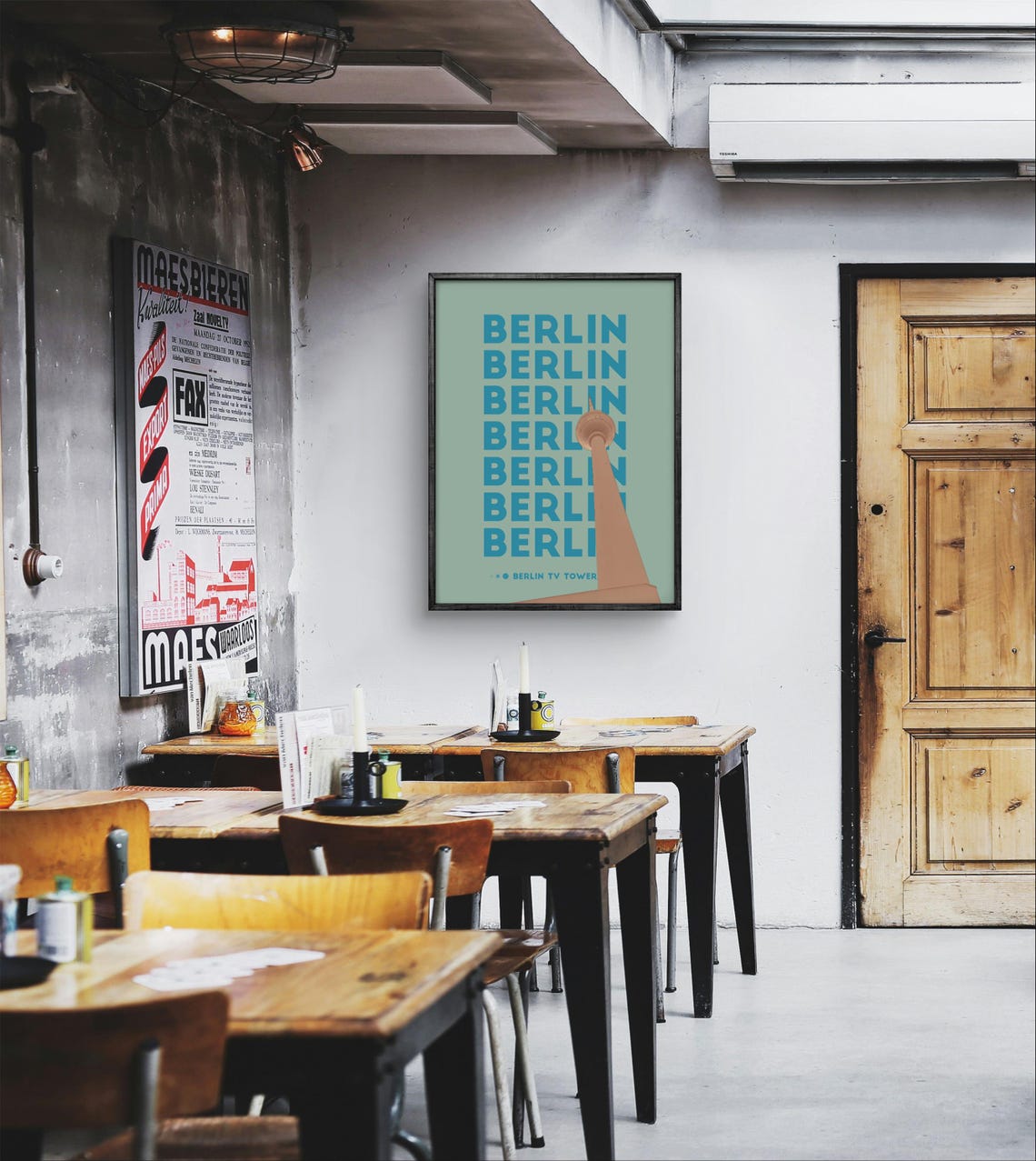Berlin Poster Berlin Tv Tower Print Germany Landmark Wall Art Poster Modern Architecture Decor Travel Gift Idea
