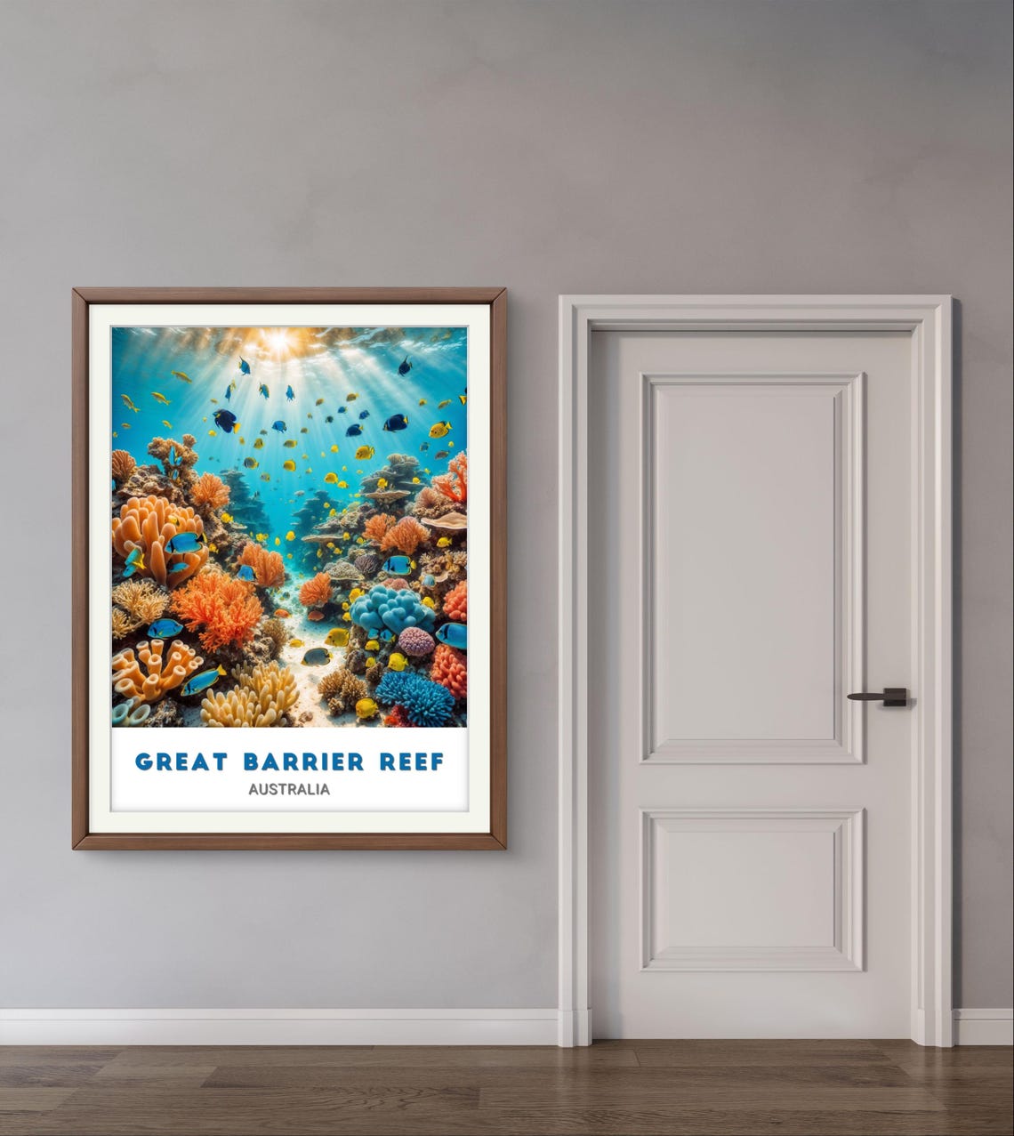 Great Barrier Reef Coral Gardens Tropical Fish Australia Poster - Image 2