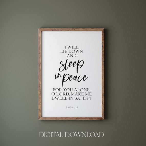 Psalm 48 Minimalist Bible Verse Art Print