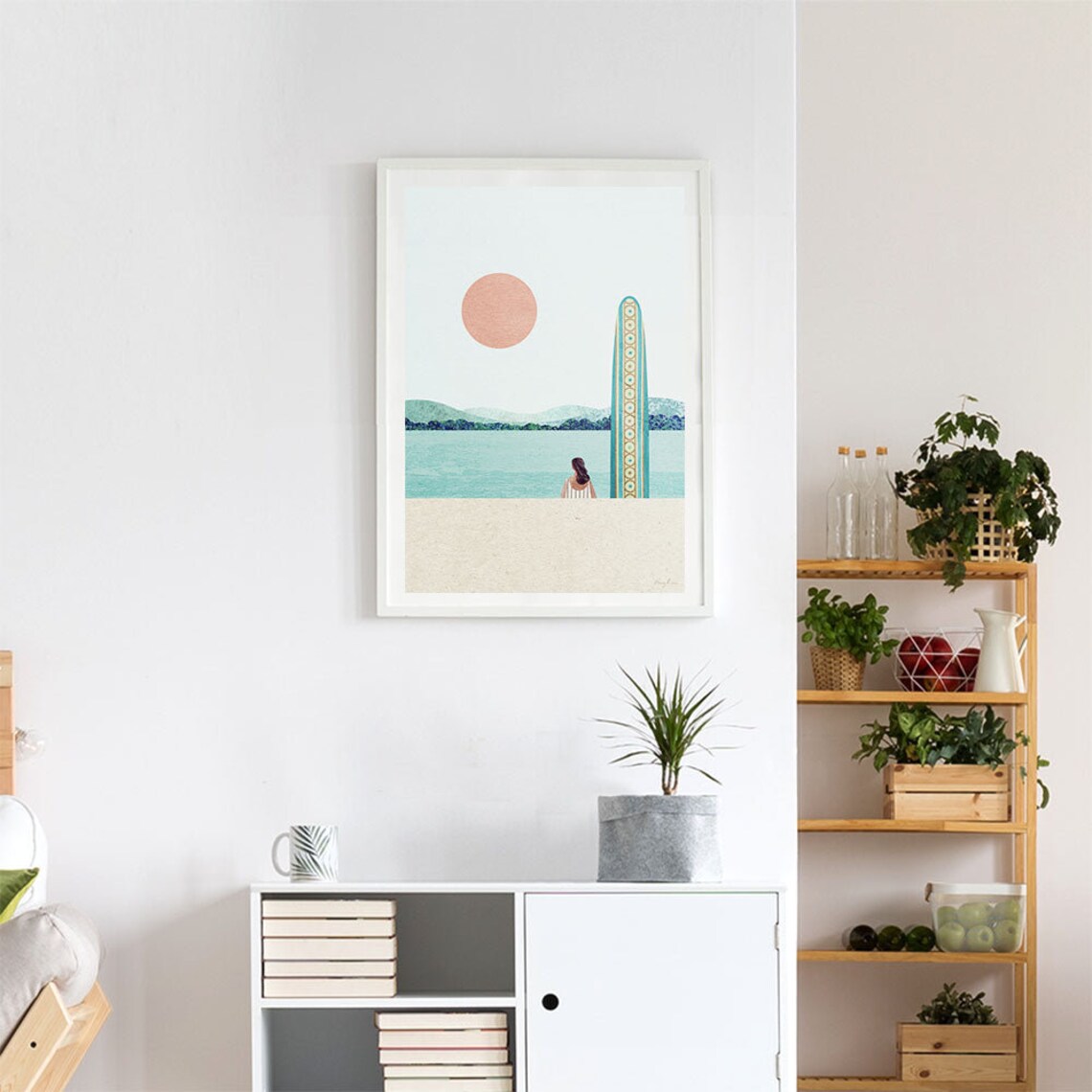 Surf Girl Print by Henry Rivers, Beach Poster - Image 4