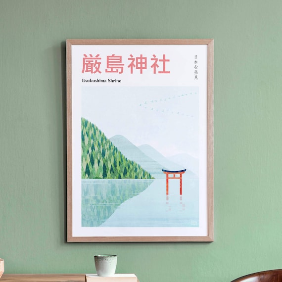 Itsukushima Shrine by Henry Rivers, Japan Travel Poster