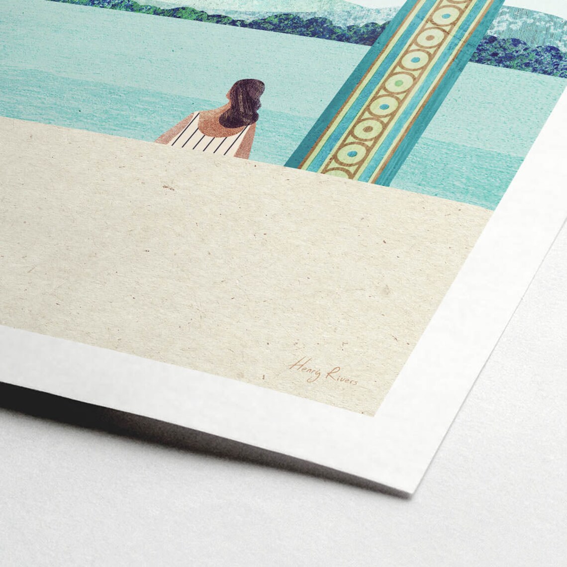 Surf Girl Print by Henry Rivers, Beach Poster - Image 2