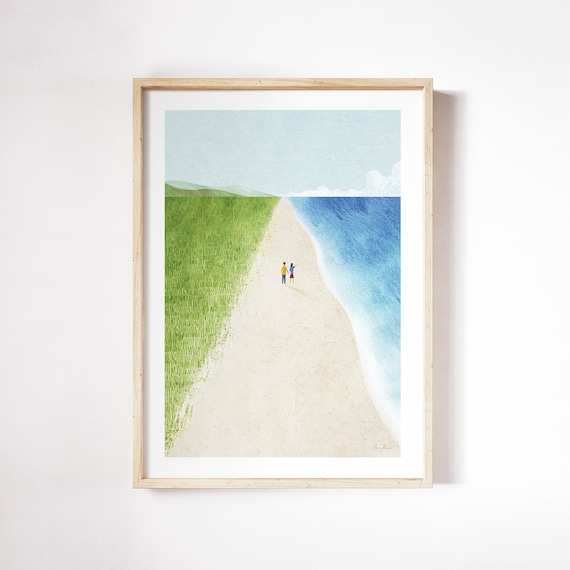 Wild Beach by Henry Rivers, Coastal Art Print