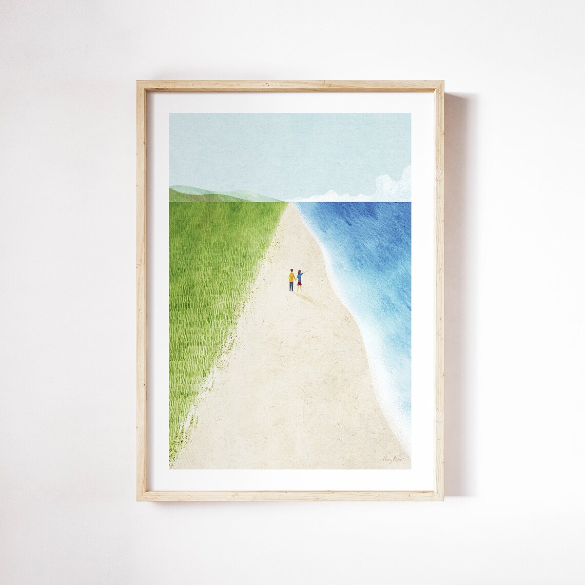 Wild Beach by Henry Rivers, Coastal Art Print
