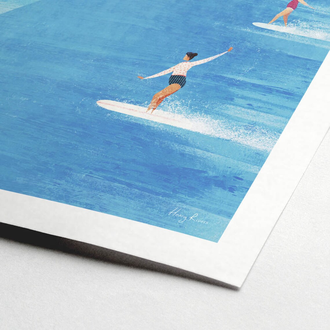 Surf Beach by Henry Rivers, Surf Art Print - Image 2
