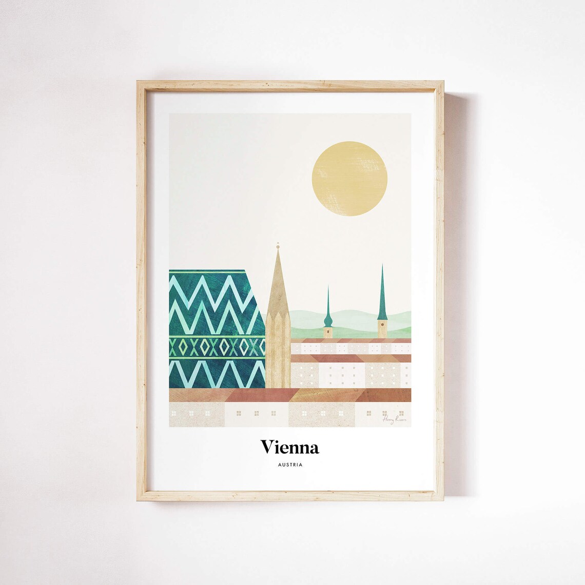 Vienna by Henry Rivers, Vienna Travel Poster