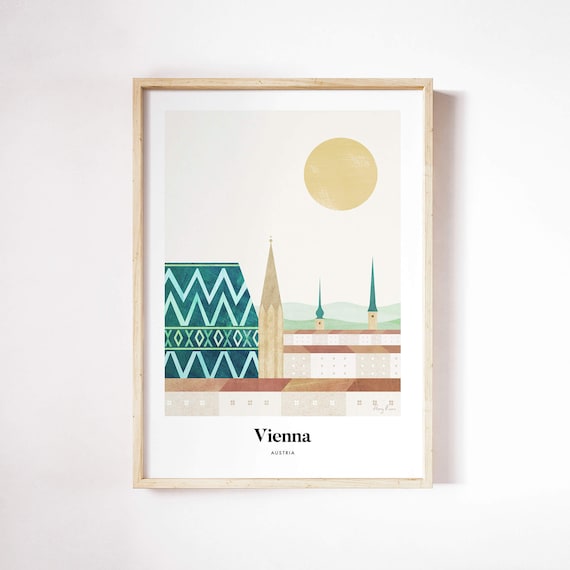 Vienna by Henry Rivers, Vienna Travel Poster