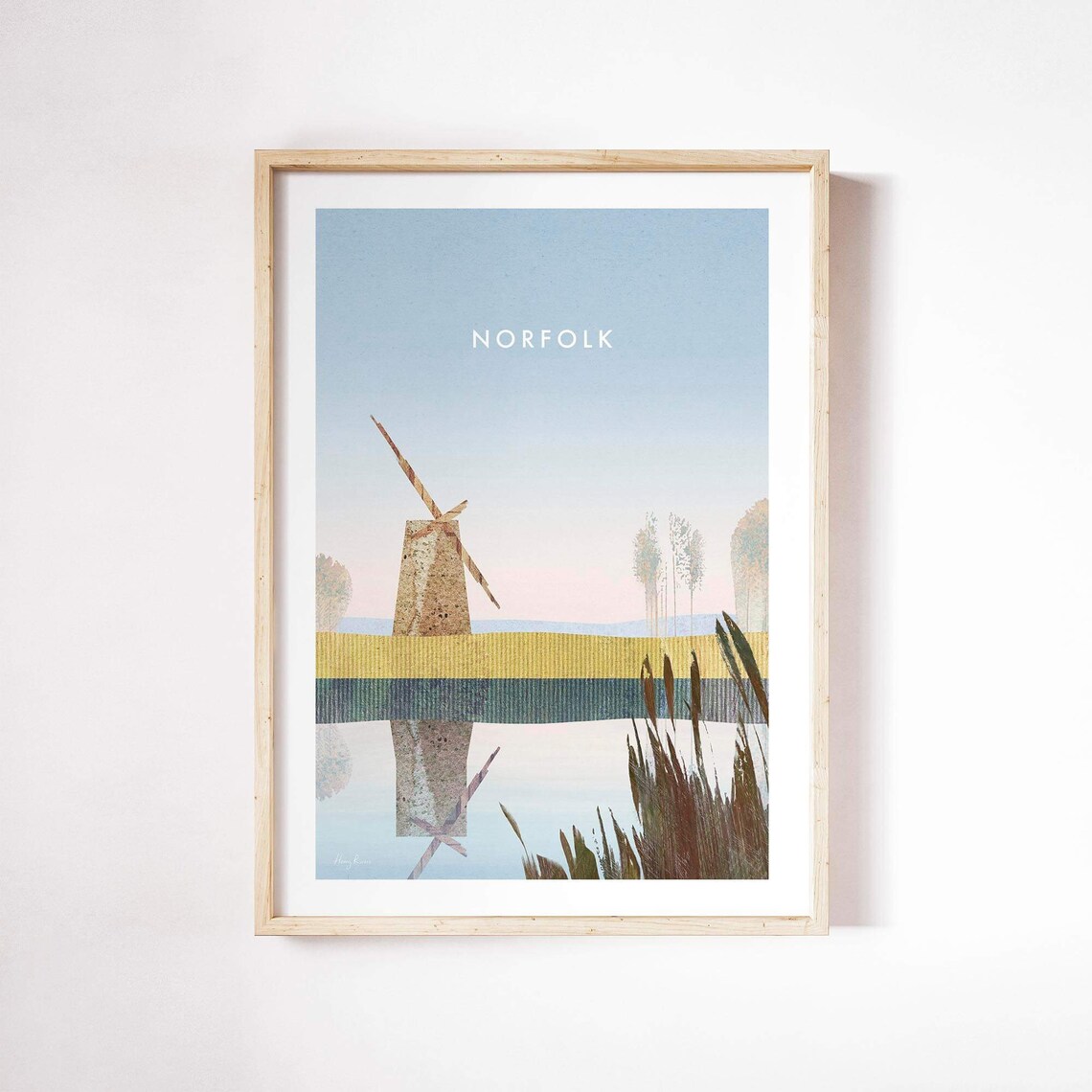 Norfolk Broads Brograve Mill Art Print by Henry Rivers