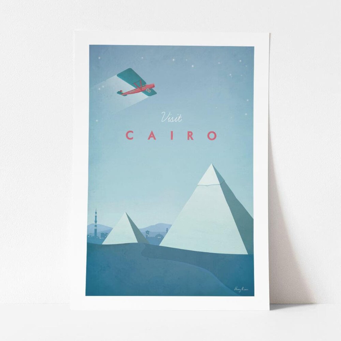 Cairo Travel Poster, Minimalist Vintage Retro Style - Image 4