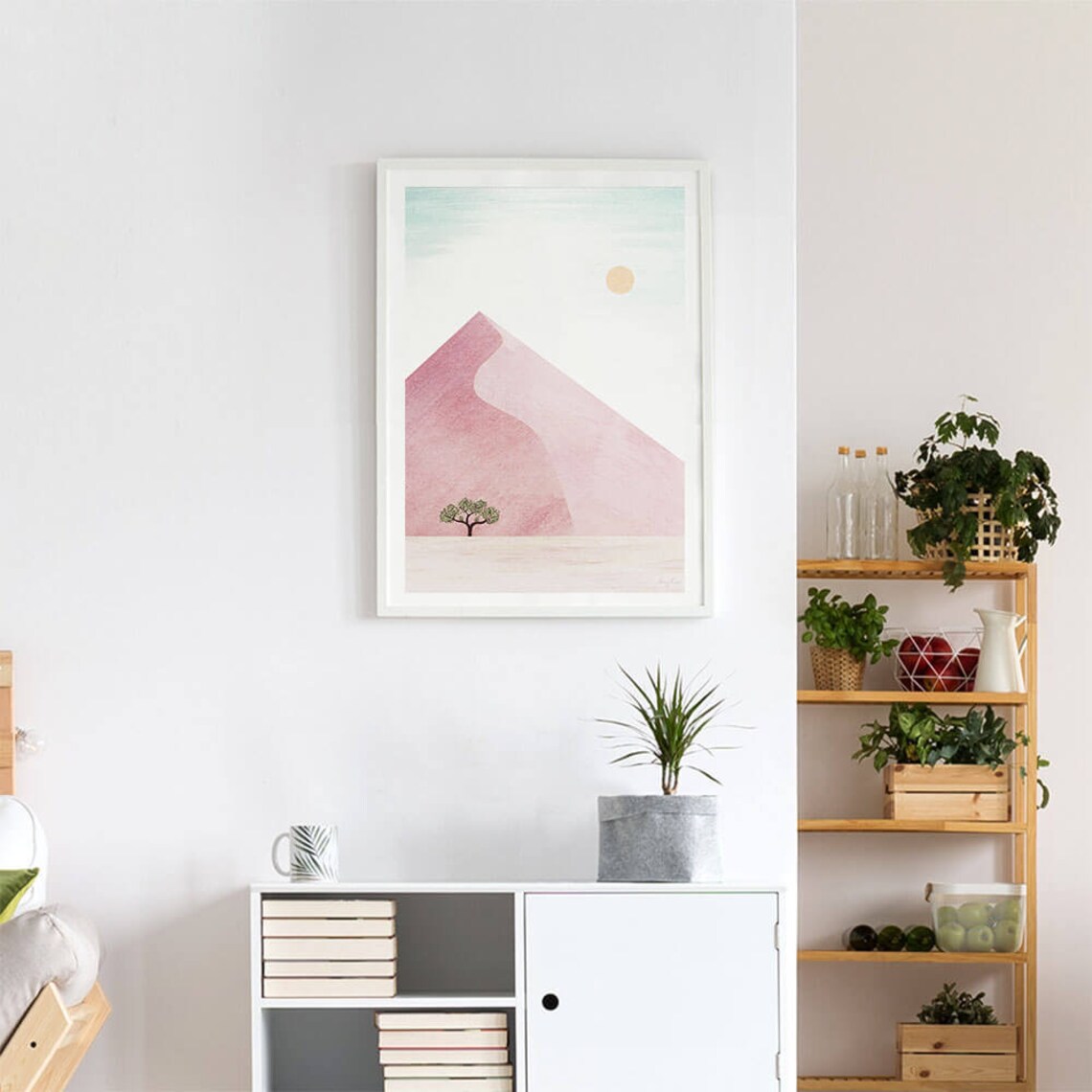 Pink Dune Namibia Travel Poster, Desert Landscape - Image 4