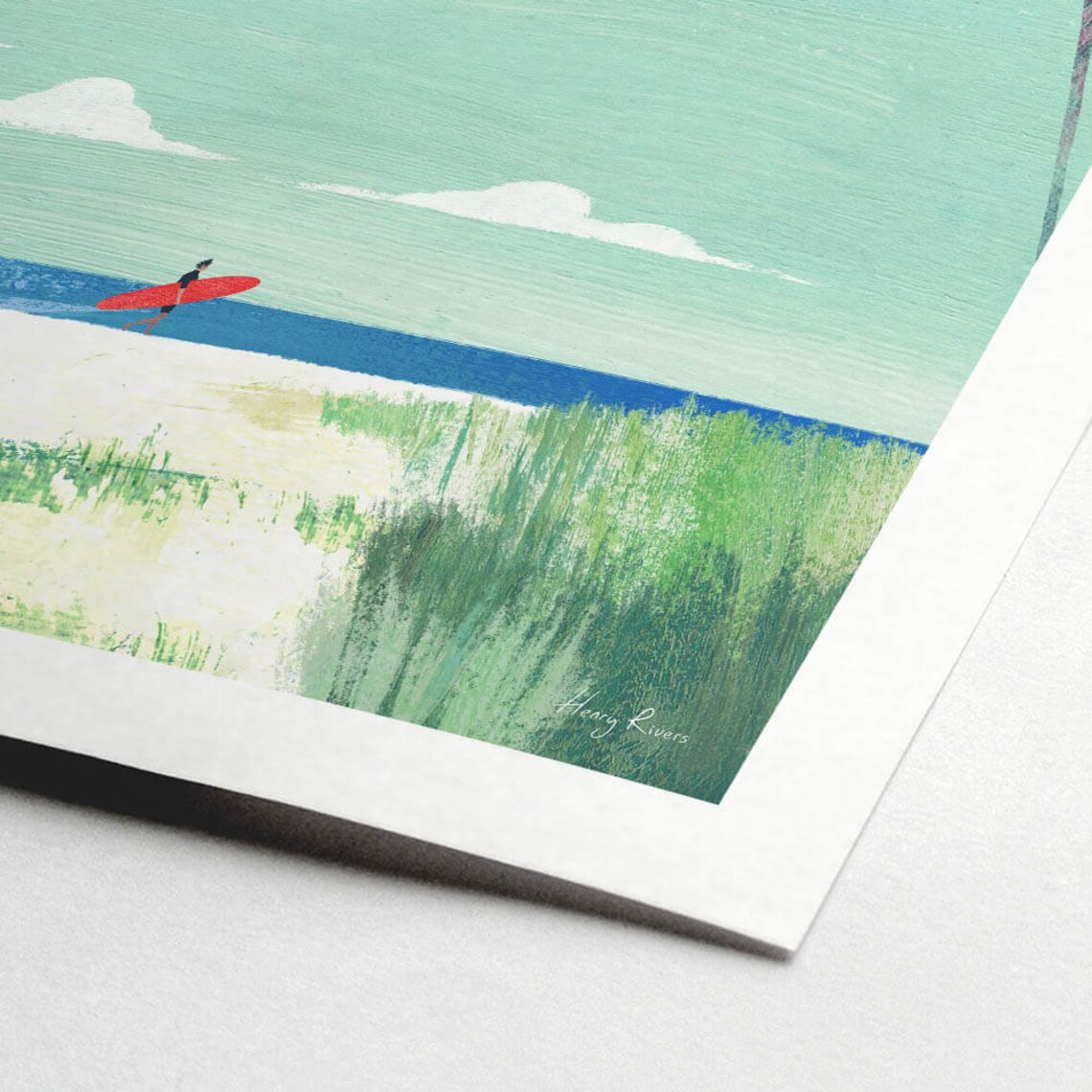 Surf Beach III Print by Henry Rivers, Beach Scene - Image 2