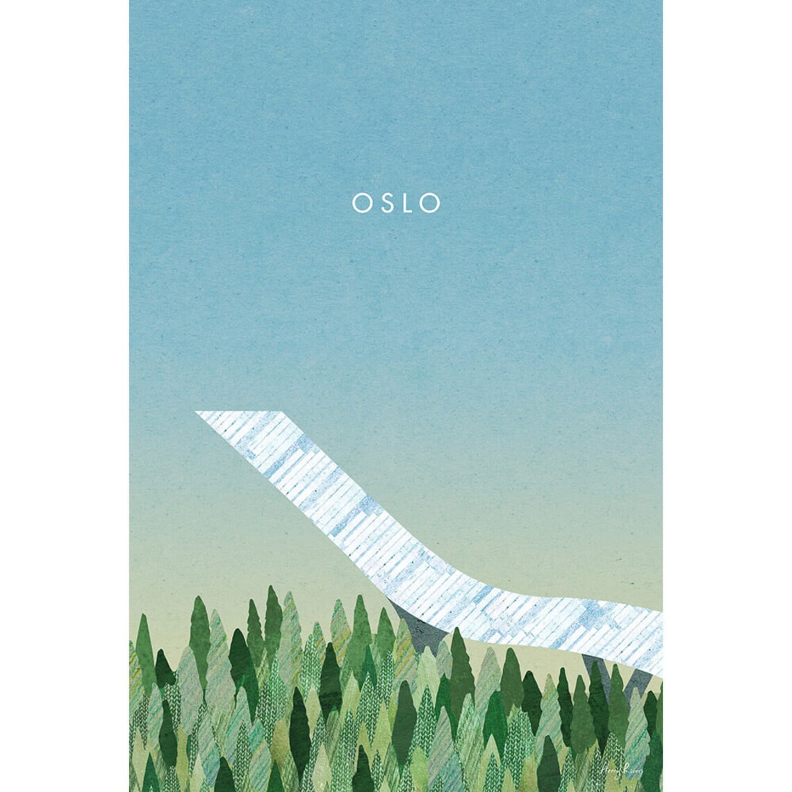 Oslo Norway, Holmenkollbakken Travel Poster - Image 3