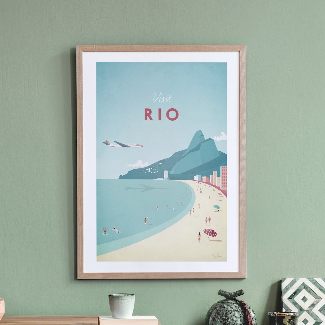 Rio De Janeiro by Henry Rivers, Travel Poster
