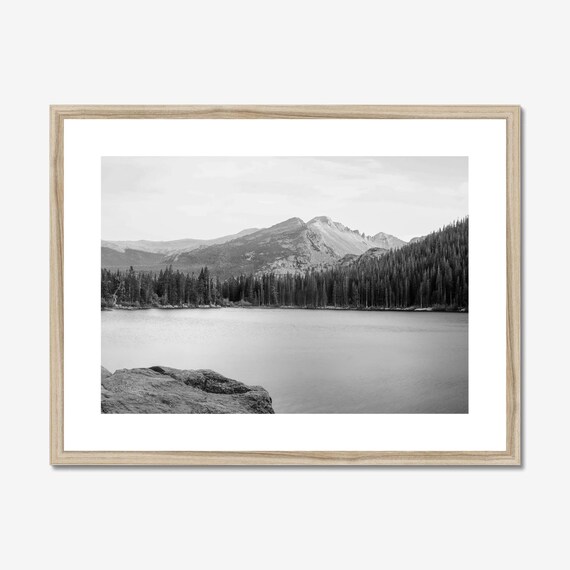 Bear Lake Colorado Black And White Landscape Art