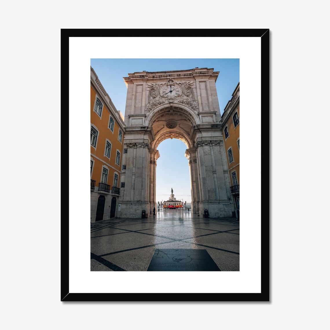 Arco Da Rua Augusta With Tram, Lisbon Travel Poster